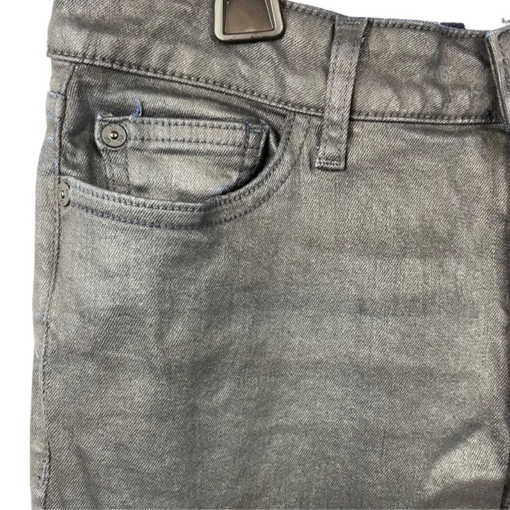 DL1961 Florence Instasculpt Boiler Skinny Black Metallic/Blue Jean Hybrid 28 - Picture 3 of 11